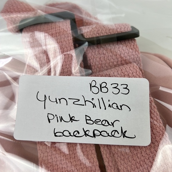 YUNZHILIAN Pink Bear Small Backpack - Picture 10 of 11